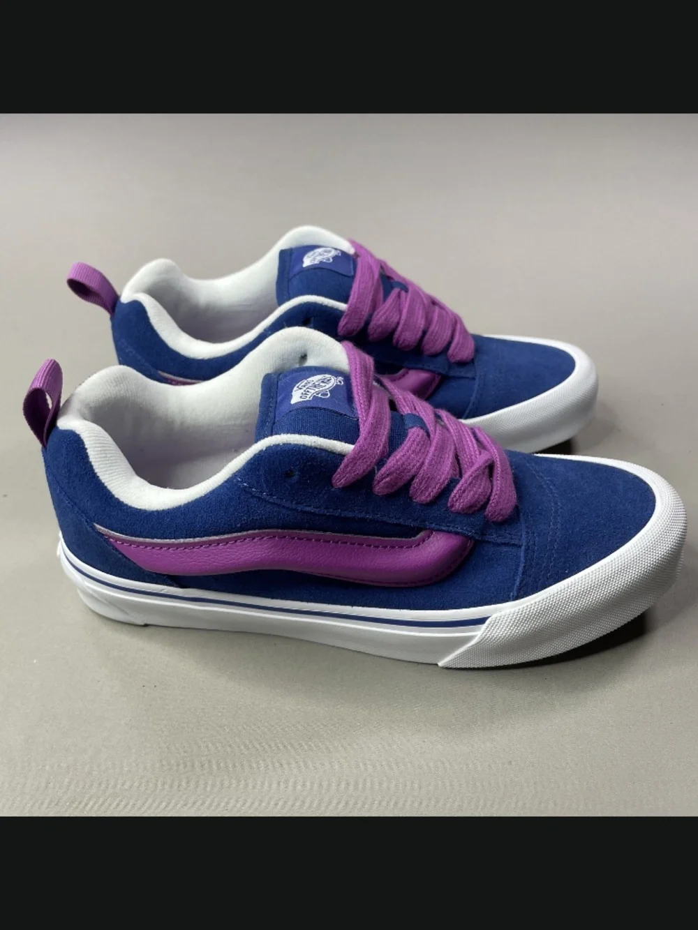 NEW Vans Shoes Womens 7.5 blue purple suede leather knu skool skate street